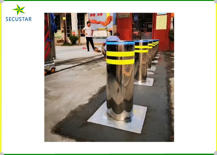 600mm Height Hydraulic Security Bollards IP68 Waterproof For School Gate Security