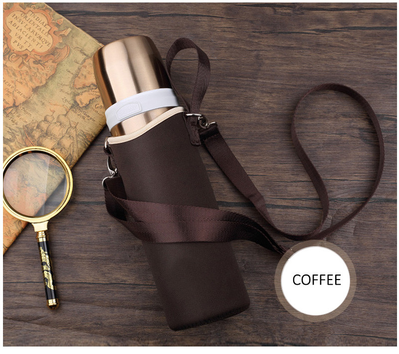 Portable Neoprene 900ml Water Bottle Sleeve With Strap