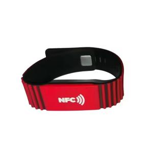 China Sports NFC Silicone Wristband NFC Armband For Mobile Phone Reading / Recording wholesale