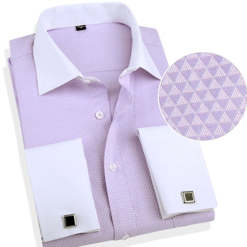 Machine Washable Custom Logo Shirts Personalized Business Shirts Long Sleeve Pattern
