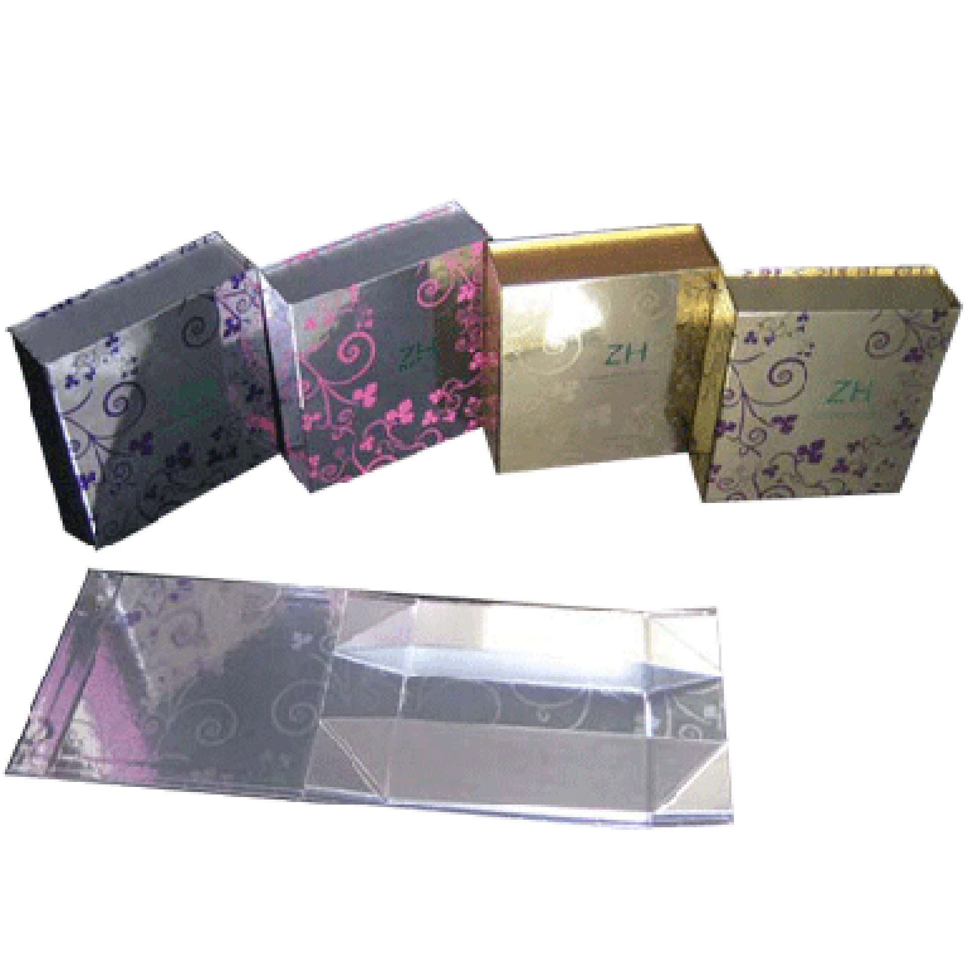 Spot UV Varnished Foldable Paper Box Collapsible Flat Shipping