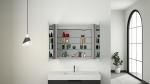 Smart Makeup Bathroom Cabinet With Led Lights With Jewelry Storage