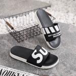 Soft Mens Rubber Flip Flop Black White Sandal For Summer Beach