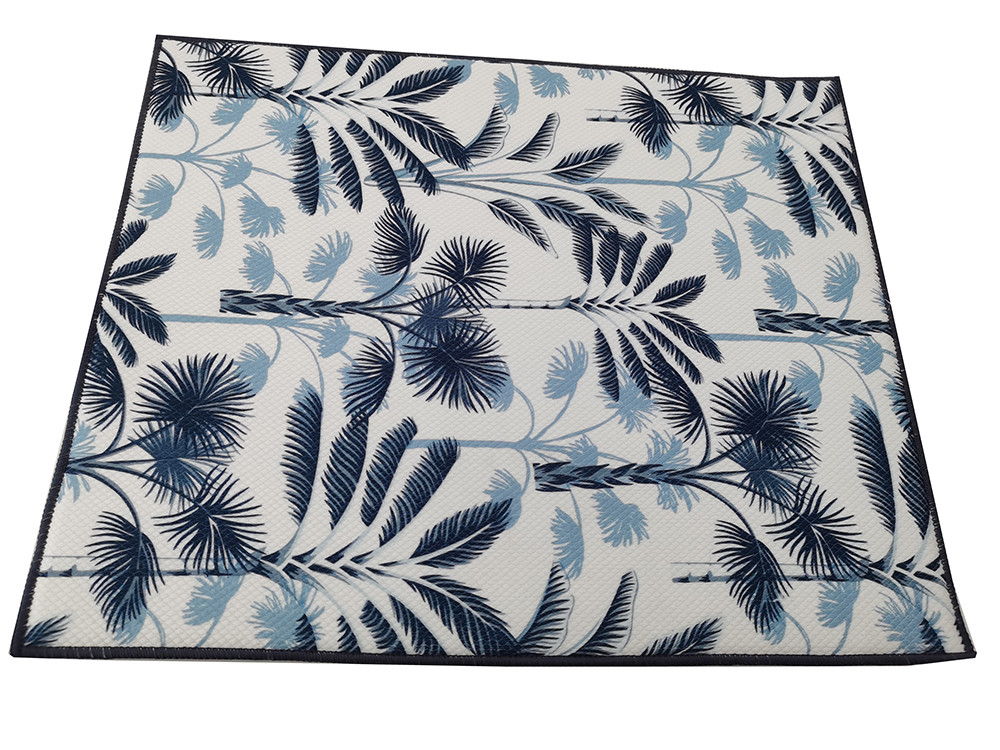 Microfiber Dish Mat Sublimation Kitchen Absorbent Microfiber Dish Drying Mat