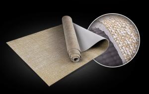 China Ningbo Virson Super quality stylish custom pvc jute yoga mat.fym mat.fitness mat wholesale