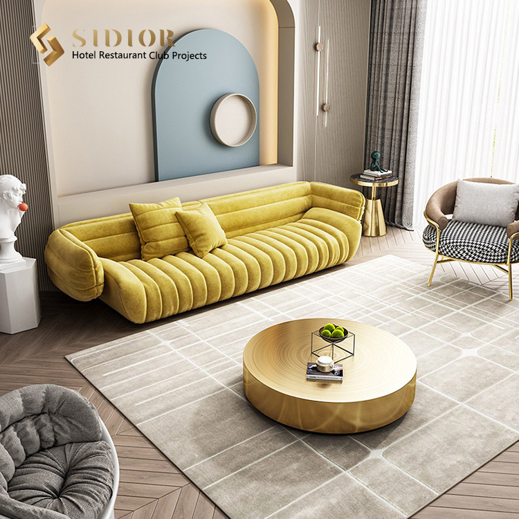 PU Leather Sofa, Hotel Sofa, Lobby Sofa, Villa Sofa, Restaurant Sofa, High Density Foam, Solid Wood Base
