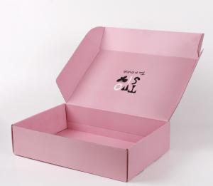 China E Grade Corrugated Pink Cardboard Box Cosmetic Packaging Pantone Colors Printing wholesale