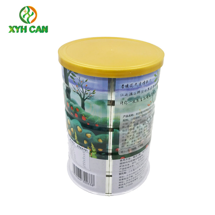 Tin Cans for Milk Powder Food Grade Certificate Tin Jars Food Packaging For Soy Bean Powder Instant Milk Powder