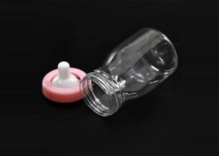 Customized Gradient 250ml Milk Plastic Cosmetic Bottles