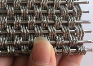 China Crimped 5.5mm Decorative Architectural Woven Wire Mesh Anti Corrosion wholesale