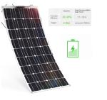 Semi Flexible 200w Solar Panel Thin Film Solar Panels 18V 36V 48V 72V 100W 150W