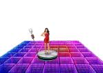 Wireless Stage Lighting Equipments Magnet 3D Mirror Led Dance Floor Portable