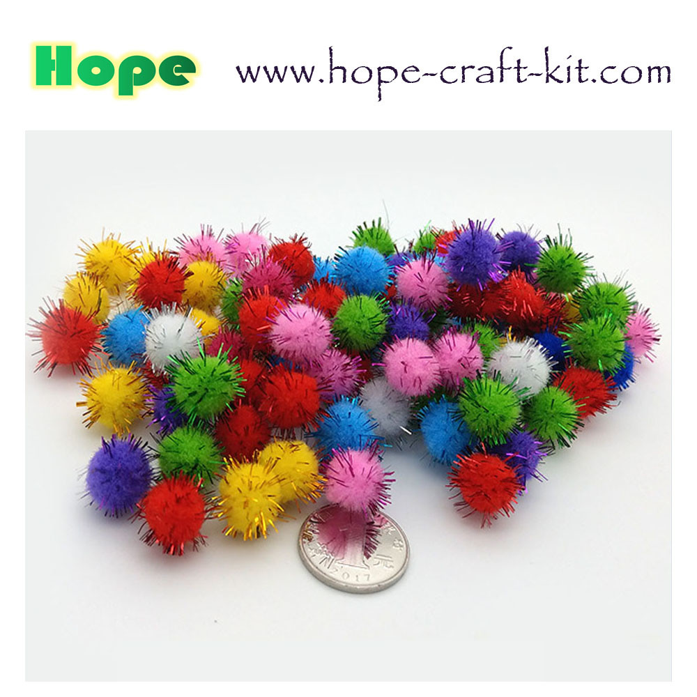 2~4 colours soft Pom pom ball for hobbies and children kids DIY hand-crafted material