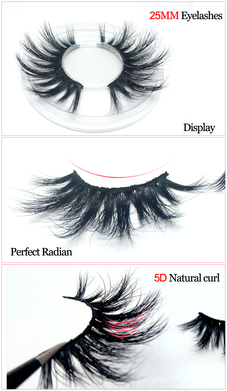 Mytbeauty Wholesale Real 5D Lashes Cruelty Free Dramatic 5D Mink Eyelashes Custom Eyelash Packaging Private Label 25Mm Eyelashes