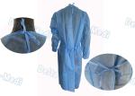 Long Sleeve Disposable Protective Gowns , Comfortable Dustproof Medical Patient