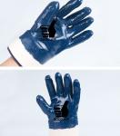 Black Color PVC Work Gloves , Impermeable PVC Coated Gloves For Electrical