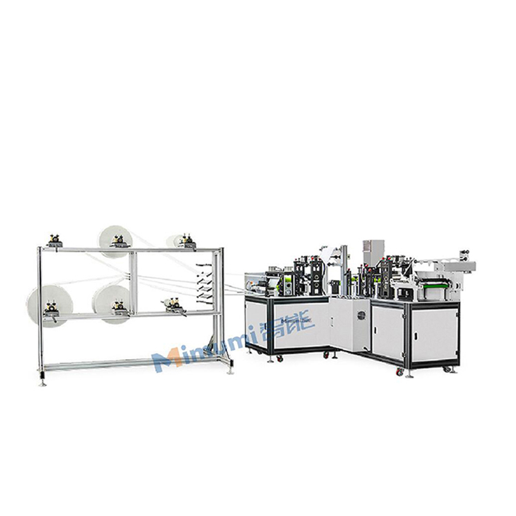 N95 Non Woven Mask Production Machine High Speed 1300Kgs Weight