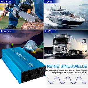 China 54x25.5x10.3CM 4KW Pure Sine Wave Power Inverter Aluminum Material wholesale
