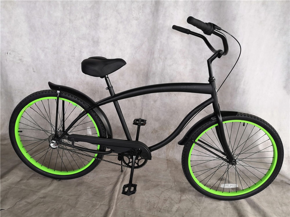 Coaster Brake 26 inch Single Speed Hybrid Unisex Beach Cruiser Bike with 26*2.35 Tires