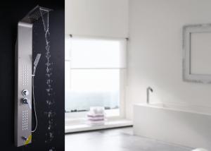 China European Style Brushed Nickel Shower Tower ROVATE 1500mm*260mm Compact Size wholesale