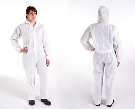 China Anti - Bacterial Disposable Painter's Coveralls , Adults Disposable Waterproof Suit wholesale