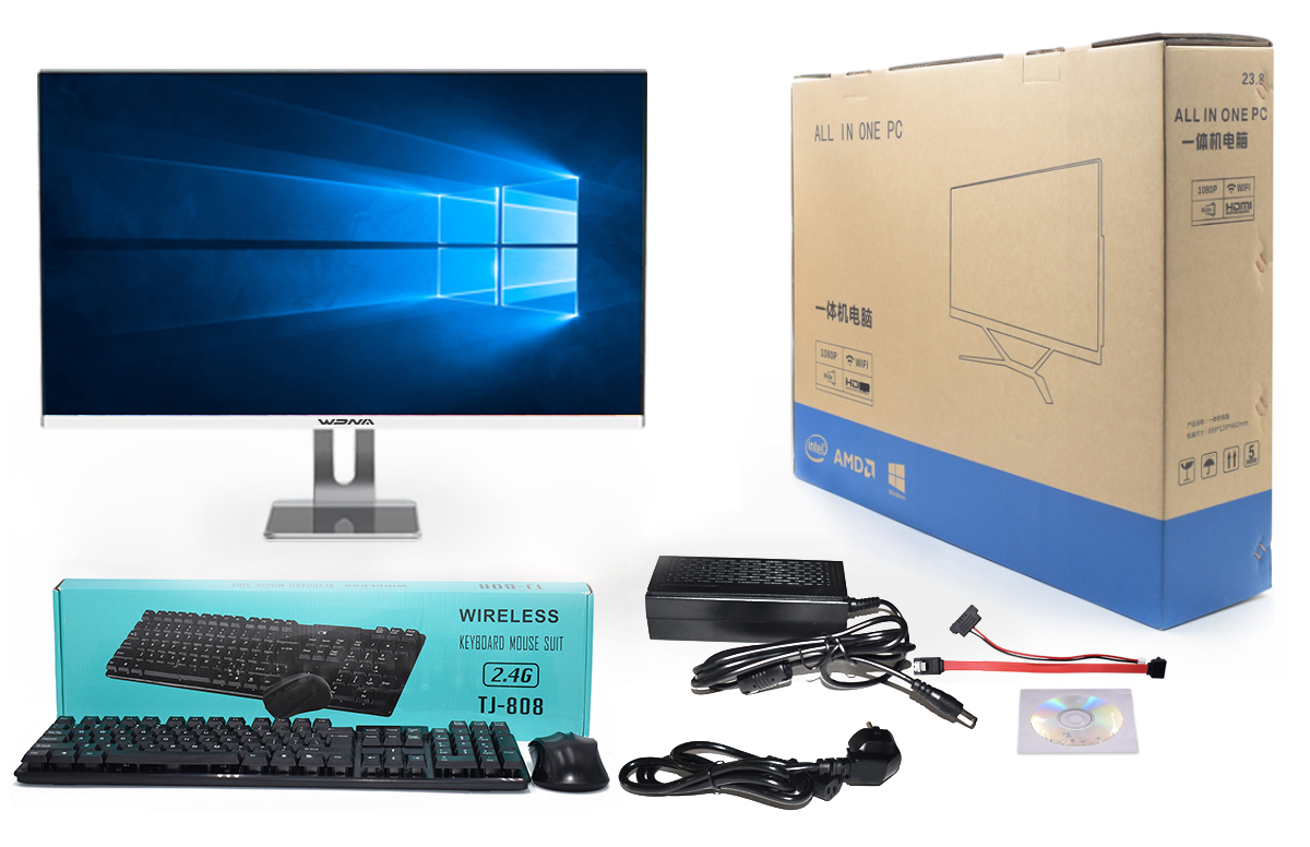 23.8 Inch Core I5 11th Generations Desktop Computer Gaming Pc Full Setup All In One Computer