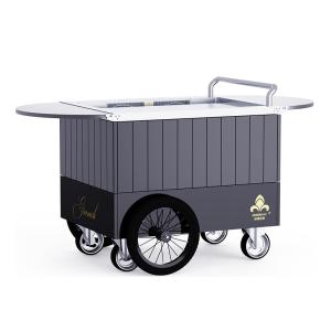 China black Mobile Teppanyaki Grill Durable for over 20 years Food grade board Hibachi Grill Table wholesale