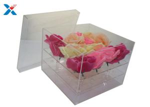 China Clear Lid Acrylic Flower Box Luxury Plexiglass Flower Box Eco - Friendly wholesale