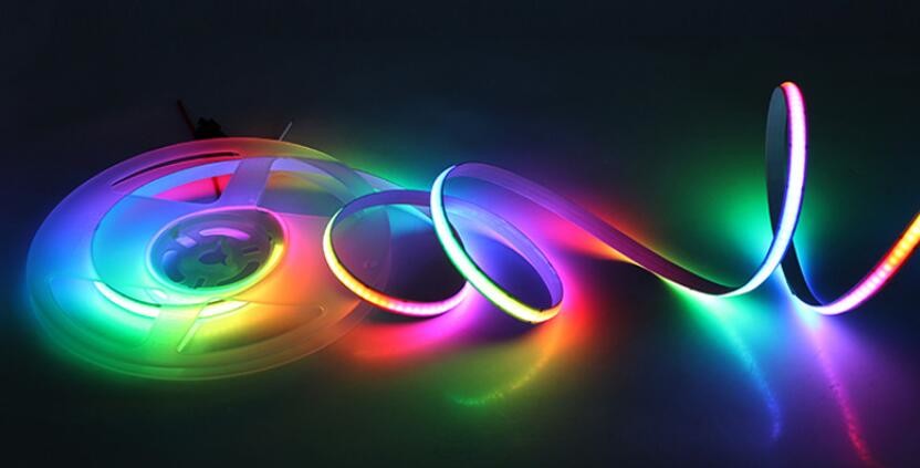 Colorful magic COB RGB LED strip pixel 12V smart high density 720 LED/m digital COB strips lights