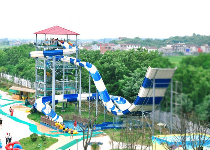 Aqua Park Huge Outdoor Water Slide Adult Fiberglass Boomerang Waterslide
