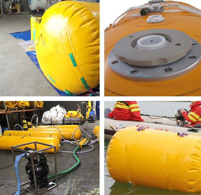 0.6m to 2.5m Portable Marine Salvage Balloons Seamless Design Long Term Reusability