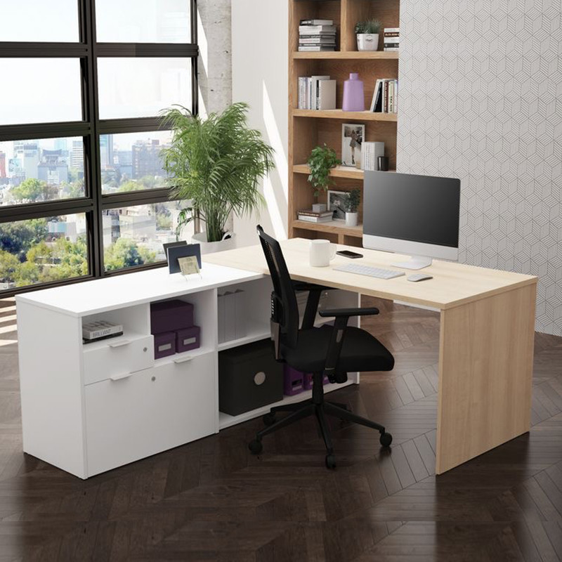 Wood Executive Office Desk Work Office Computer Desk And Chair Set