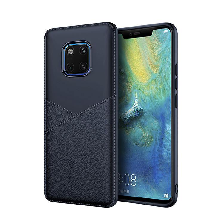 Black Blue Brown Business PU+TPU Protective Case Back Cover for Huawei Y6 prime 2018 /Y6 Prime /honor7A /8E MATE 20 Pro
