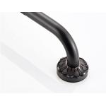 bathroom toilet grab rail black Bronze Bathroom Safety Grab Bars Chrome Knurled