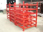 Millwork Collapsible Stacking Rack For Logistics Center , Blue / Orange