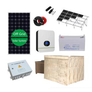 China Complete 48vdc Off Grid Solar Power System 220vac Independent Electricity wholesale
