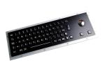 Rugged Stainless Steel Metal Keyboard 20mA Electroplated Black