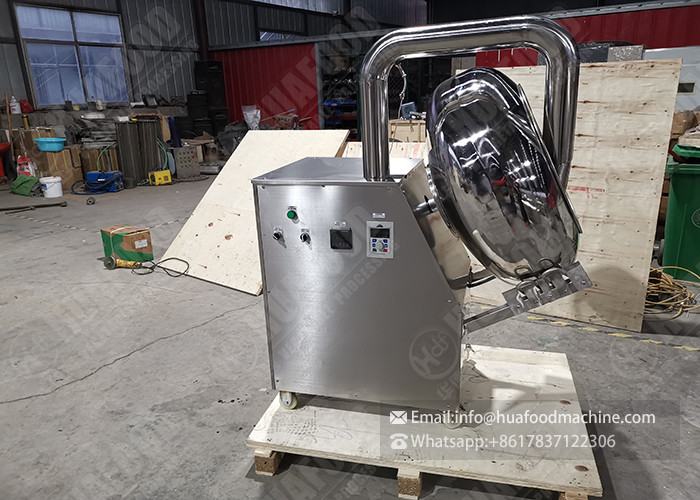 304 Stainless Steel 300kg/H Chocolate Coating Pan Machine
