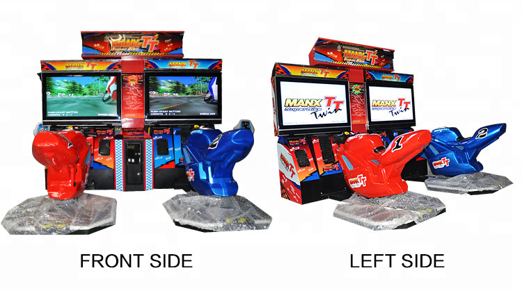 Indoor Game Equipment Bike Racing Arcade Machine English Or Chinese Version