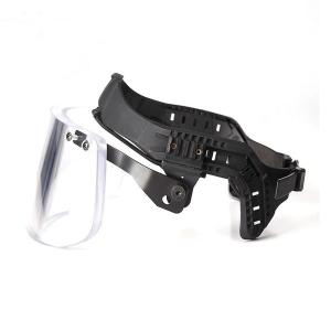 China PC PU Acrylic Ballistic Face Mask Level IIIA Bulletproof 145*385mm wholesale