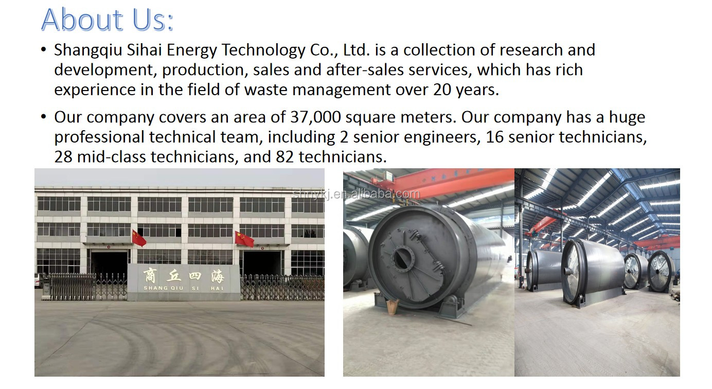 Direct Heating Output Capacity 15 Tons Waste Tire Pyrolysis Plant for Tire Recycling