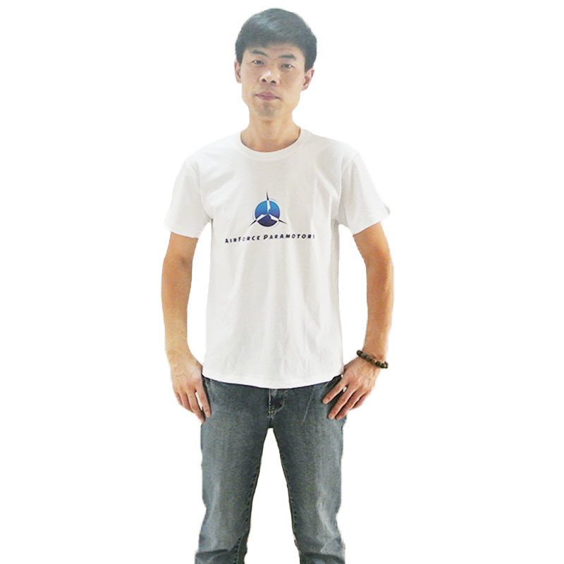 Custom T shirt for paramotor school paragliding school paramotor lesson fly team cheap price fast delivery