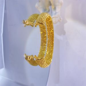 Chic Small Gold Plumeria Earrings