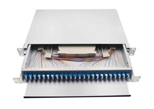China LC Duplex Fiber Optic Patch Panel 24 Port 48 Cores 3 Years Warranty wholesale