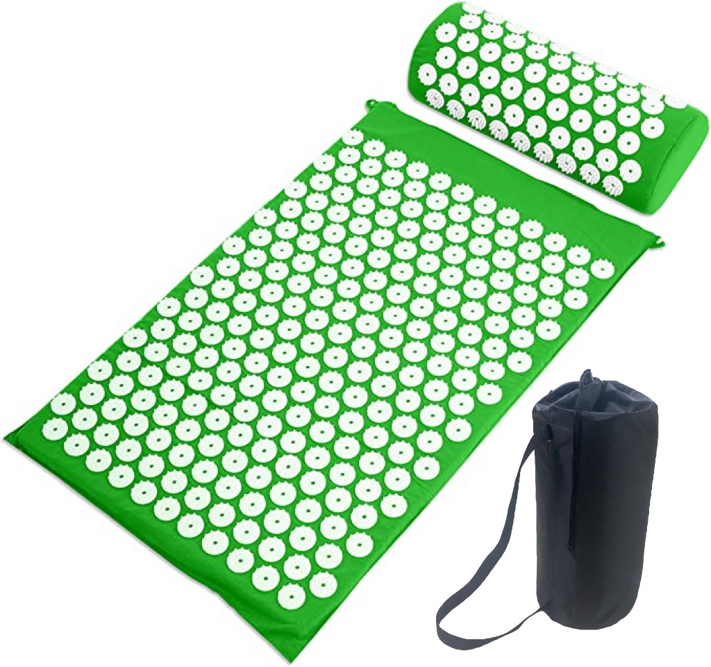 Antislip Body Buliding Massage Acupressure Yoga Mat Easy Relief Portable