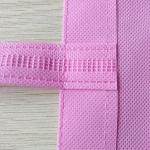 Foldable Pink 75gsm Polypropylene Non Woven Shopping Bags Shrink Resistant