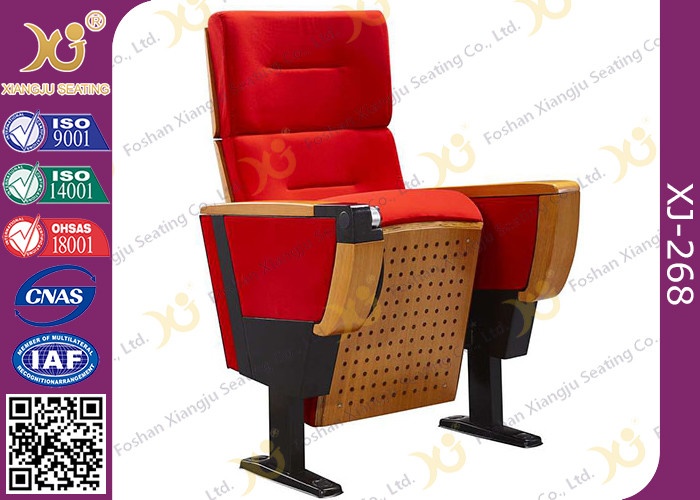 Foldable Auditorium Theater Seating With Big Food Table In Armrest
