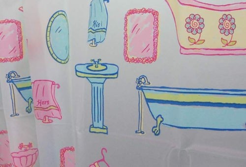 70 × 72 Inches Waterproof Heavy Duty Shower Curtain OEM / ODM Acceptable