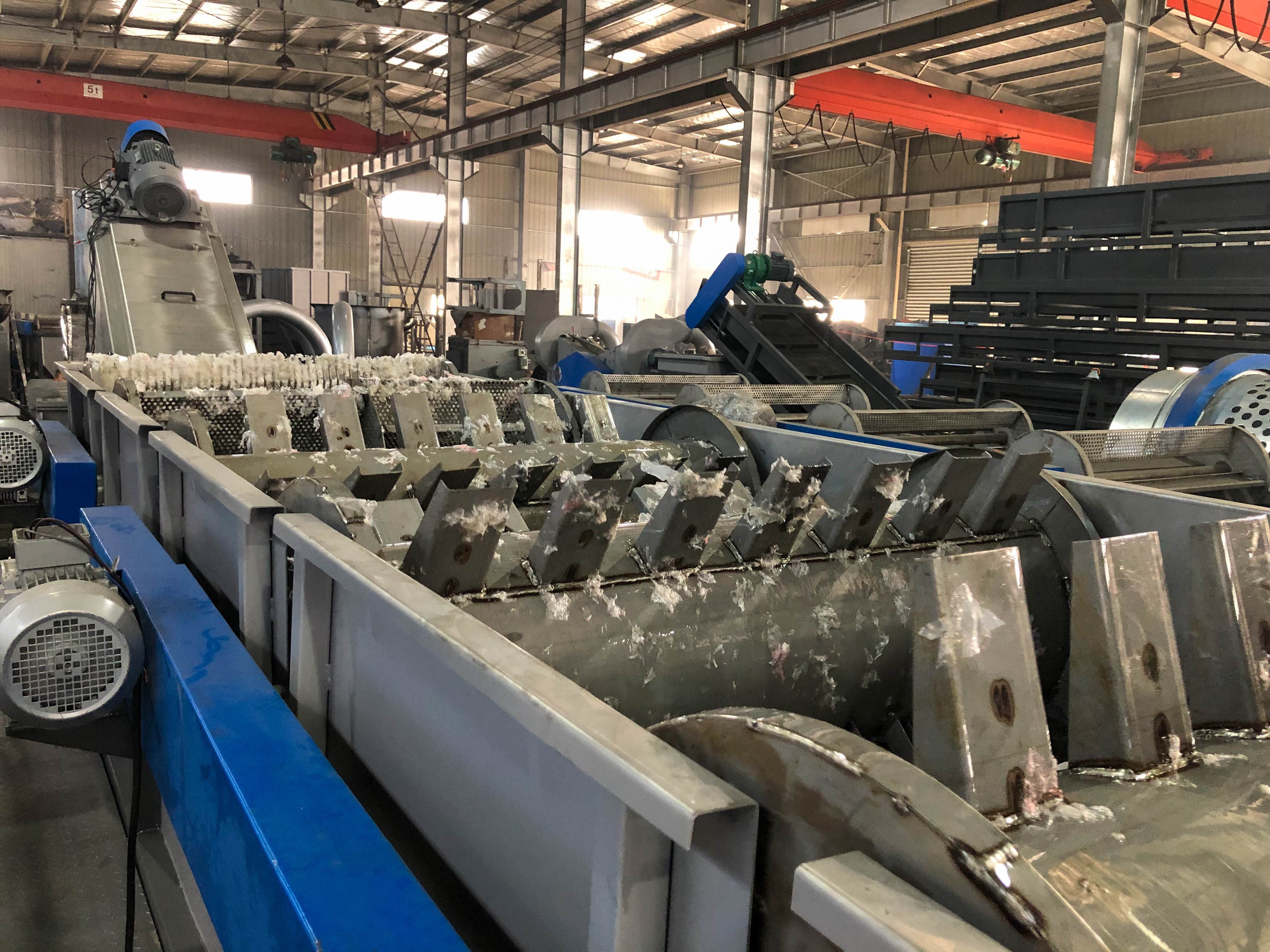 LDPE Mulching Film Recycling Machine LLDPE Film Shredder Machine