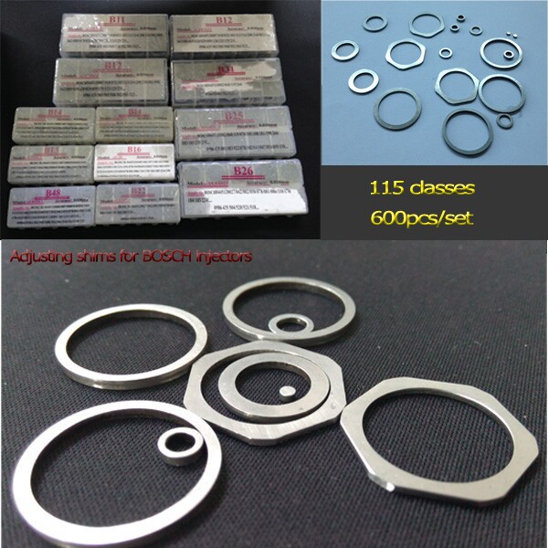 High pressure stainless steel adjusting valve shim